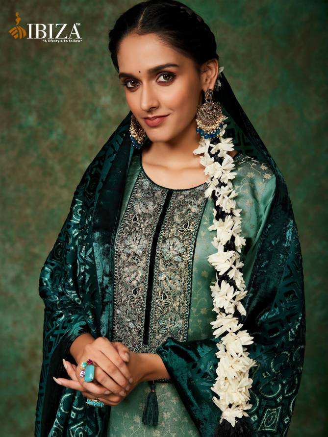 Pinara By Ibiza Morrocco Silk Jacquard Digital Printed Salwar Suits Exporters In India